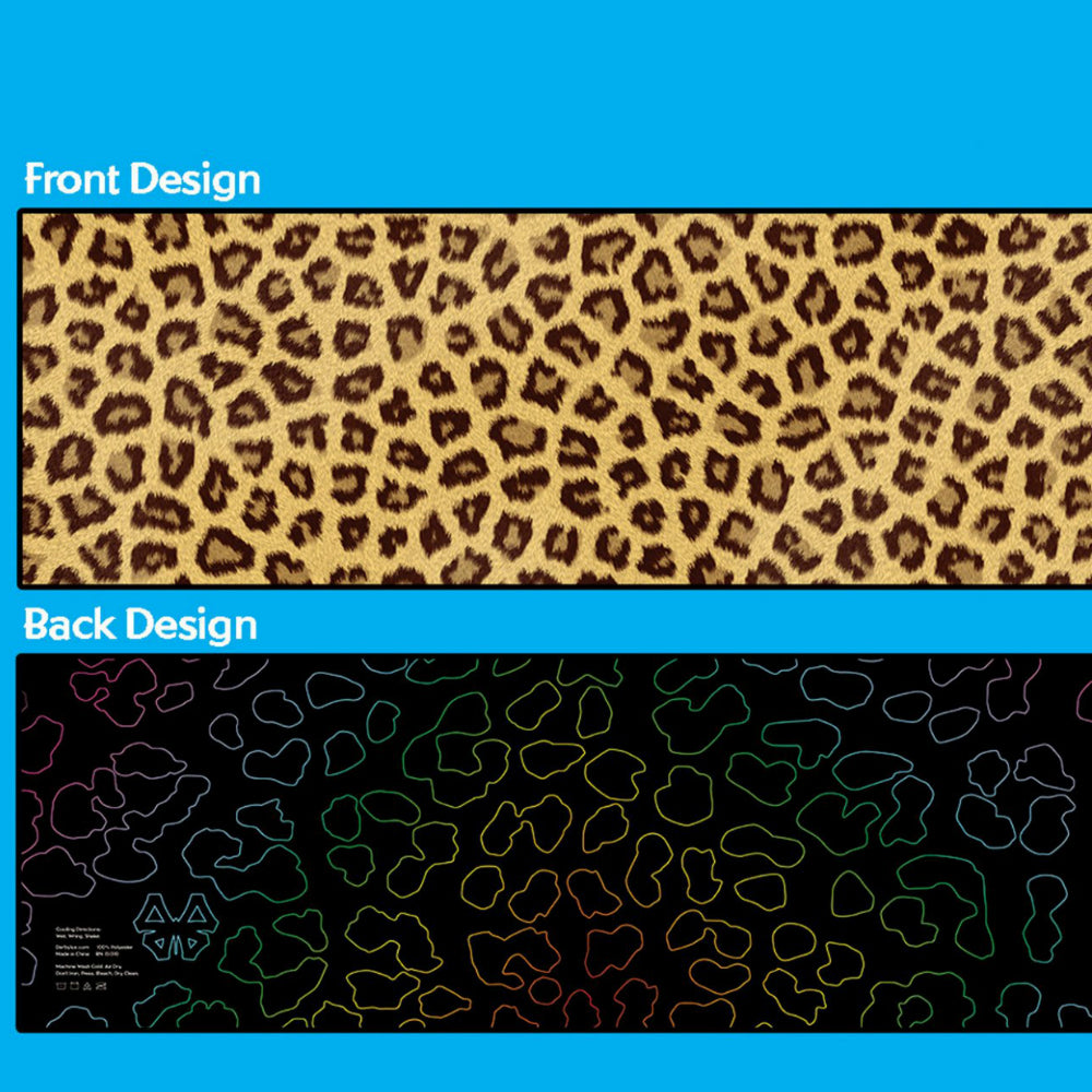 Derby Ice Towel Leopard Print Cooling Towel - Perfect for Sports, Gym, Yoga & Outdoor Activities
