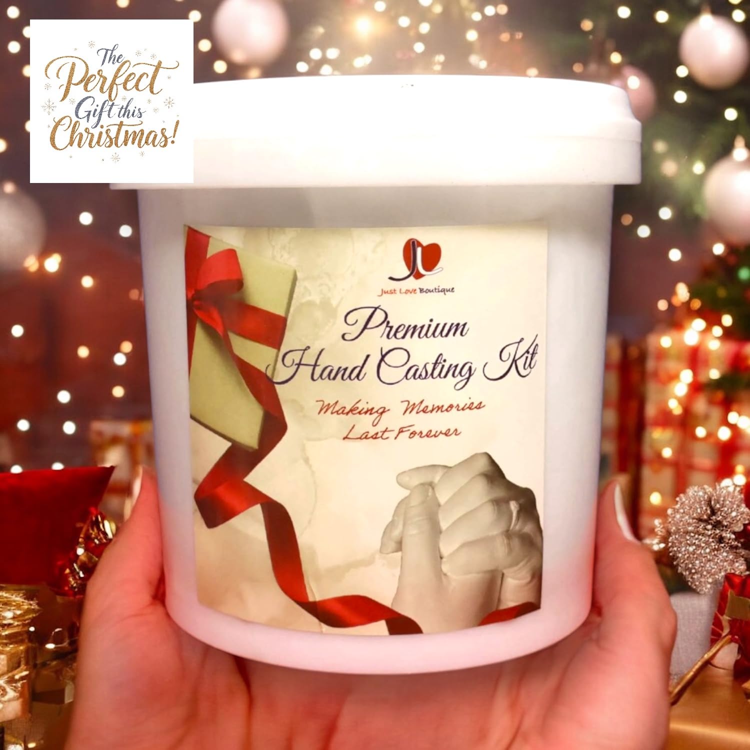 Premium Hand Casting Kit - Complete DIY Plaster Hand Mold Set with Gold & Silver Paints, Practice Kit & Instructions | Perfect Couples Engagement Gift, Wedding Present & Creative Craft Activity for Adults | Great for Date Nights, Anniversary Keepsakes & Memory Making