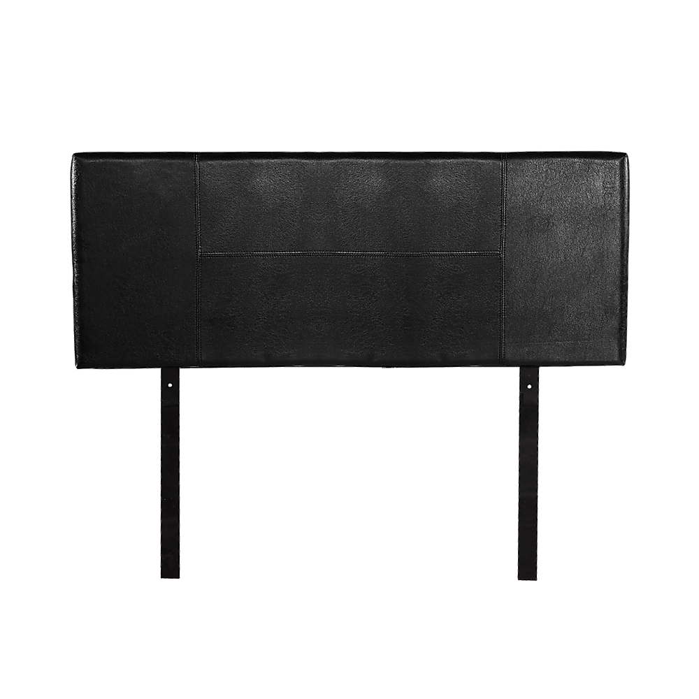 Queen Size PU Leather Bed Headboard - Modern Upholstered Bed Frame with Button Tufting (Black) - Perfect for Master Bedroom, Guest Room, and Dorm Decor
