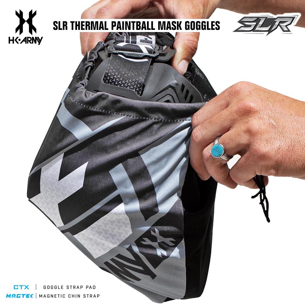 HK Army SLR Paintball & Airsoft Mask - Thermal Anti-Fog HD Pure Lens System for Clear Vision - Perfect for Outdoor Games, Tactical Training & Extreme Sports