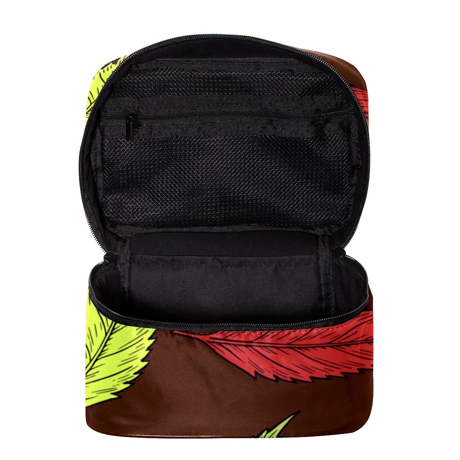 Autumn Leaves Cosmetic Bag - Large Travel Makeup Case for Women | Perfect for Vacation & Daily Use