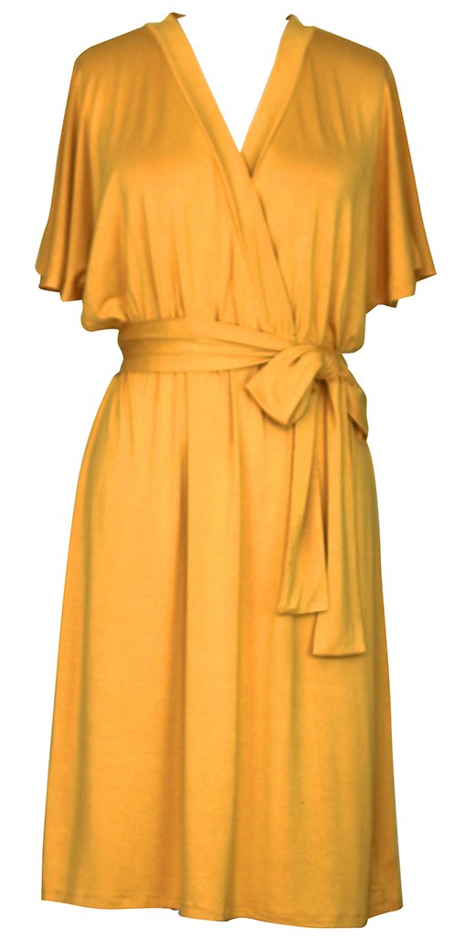 Doria Women's Cape Sleeve Wrap Dress for Party & Evening Wear