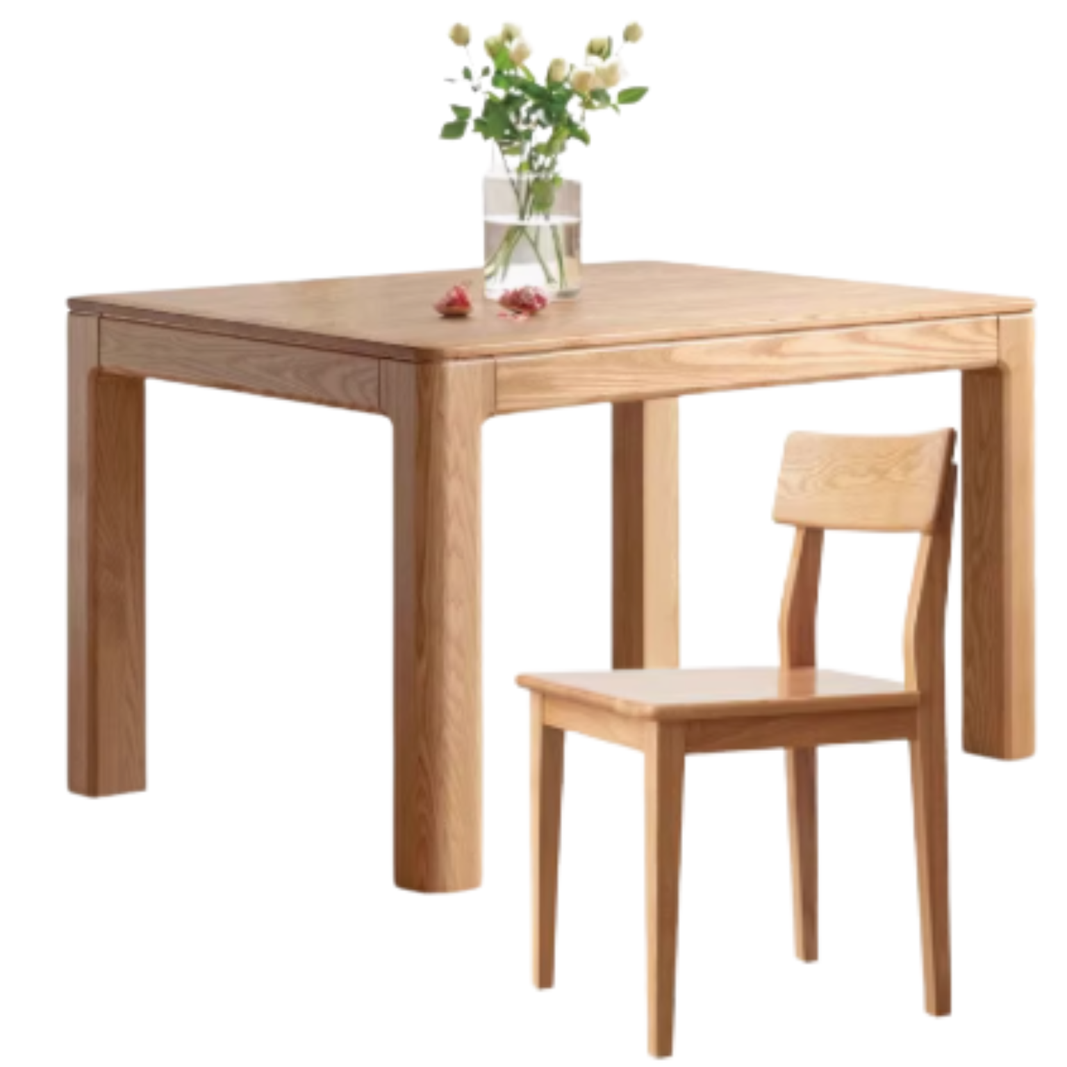 59.1x31.5x29.9 inch / 150x80x76 сm / Natural Wood Color /  Oak Dining table + 4 chairs