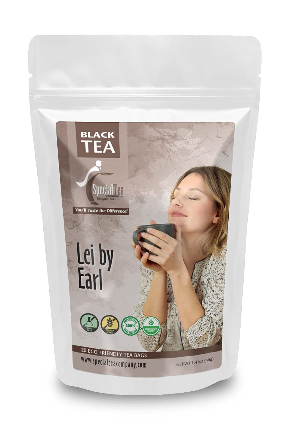 SpecialTea Company Earl Grey Black Tea - 20 Tea Bags | Premium Loose Leaf Tea Blend with Bergamot | Perfect for Afternoon Tea, Gifts & Relaxation