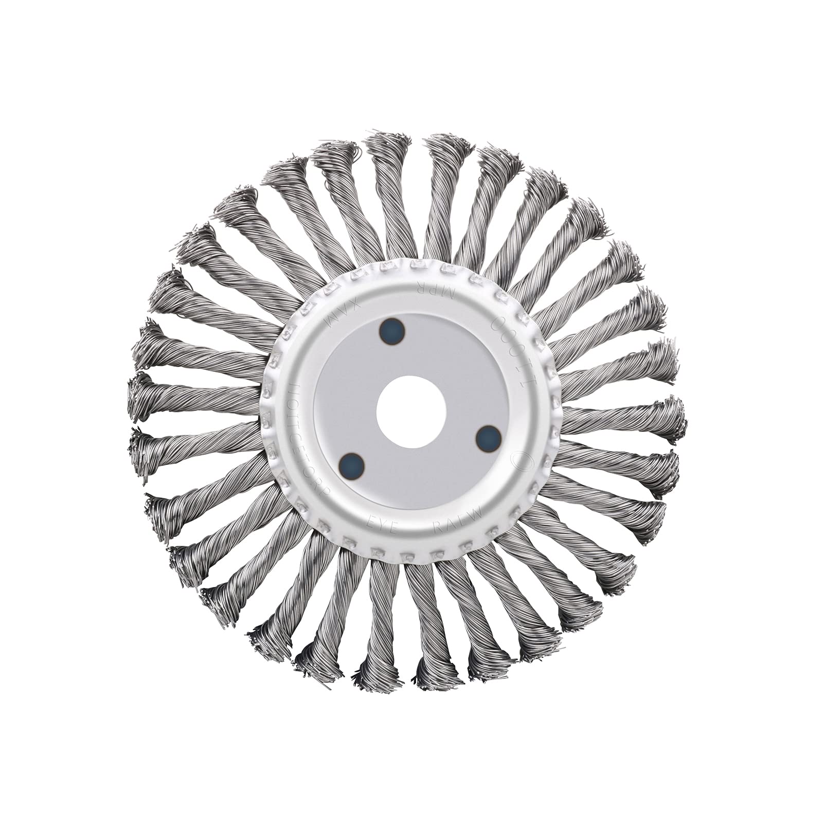 7 Inch Knotted Twist Wire Wheel Brush with 7/8