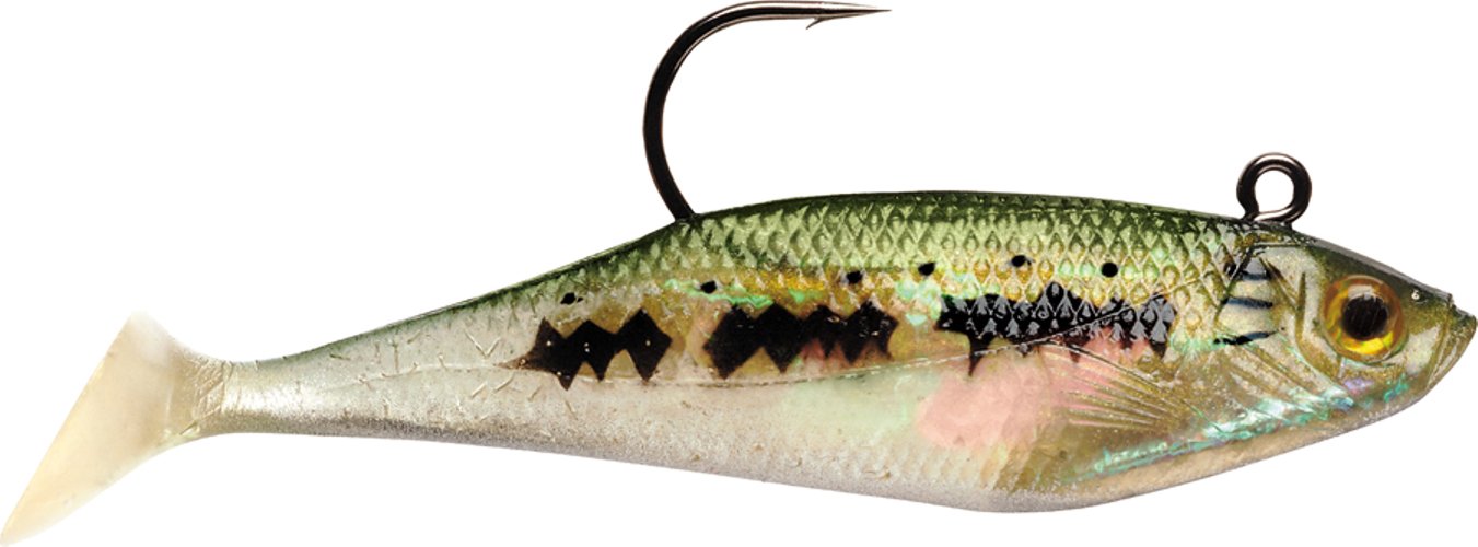 WildEye Swim Shad 09 Baby Bass Soft Plastic Fishing Lures - Realistic Swimbait for Bass, Trout & Walleye - Perfect for Freshwater & Saltwater Fishing