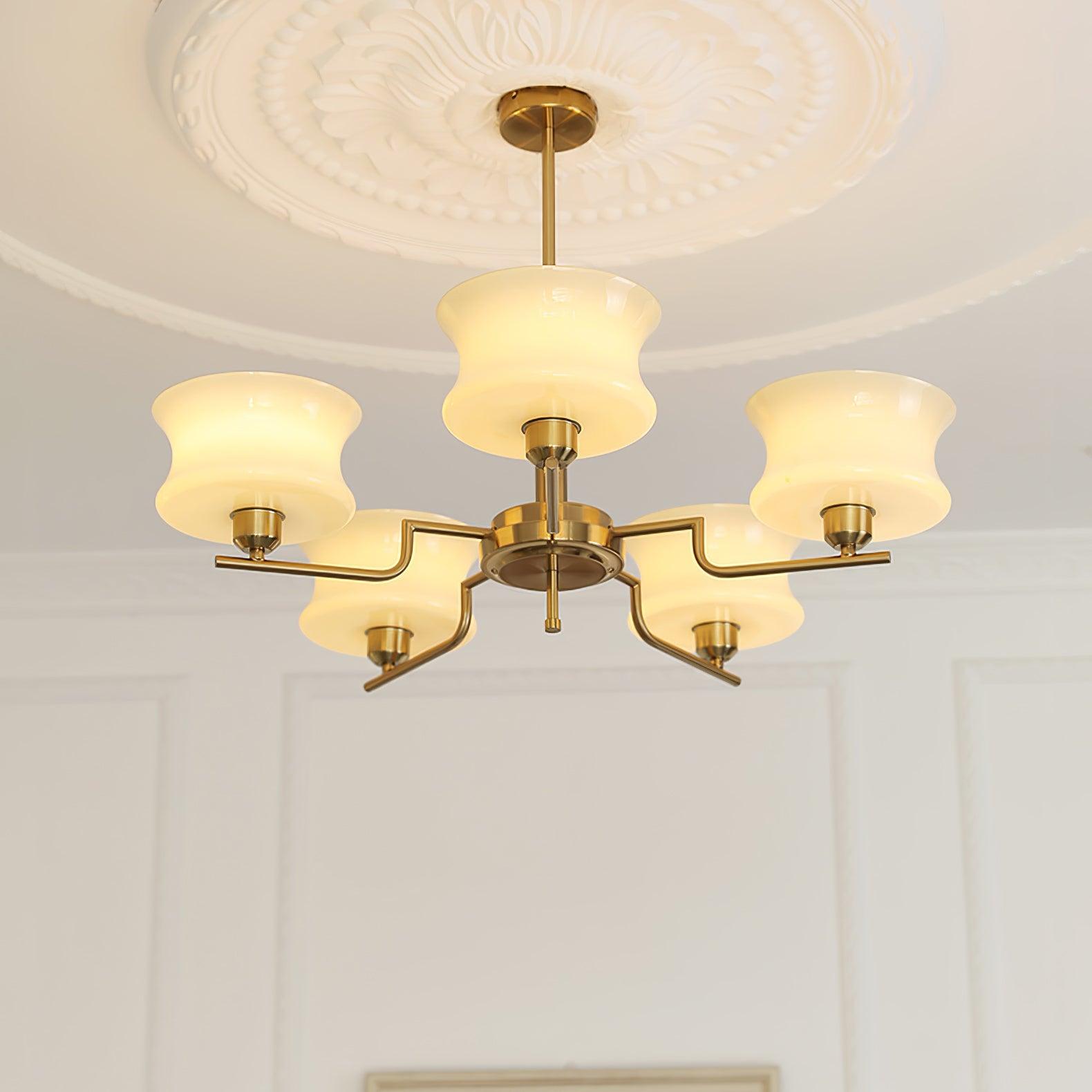 Elegant Blue Crystal Chandelier - Modern Ceiling Lighting Fixture for Dining Room, Bedroom & Living Room Decor