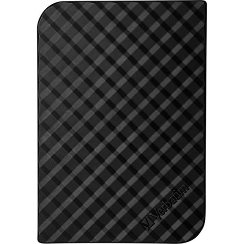 Verbatim 3TB External Hard Drive USB 3.0 - High-Speed Desktop HDD for PC, Mac, PS4, Xbox - Diamond Black (Model 97581) - Perfect for Data Backup, Gaming Storage & Media Archives