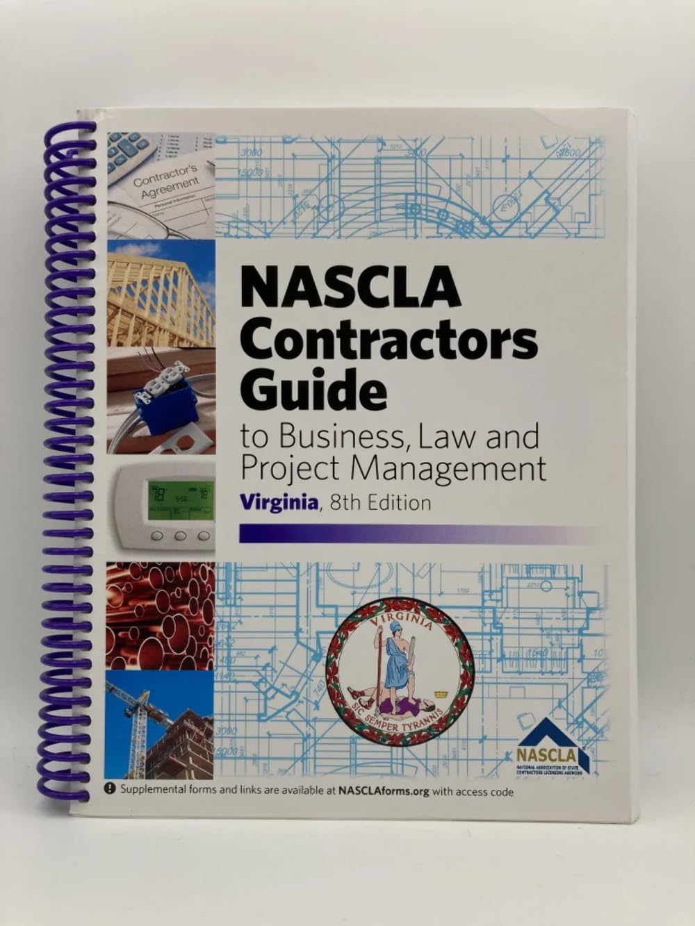 NASCLA Contractors Guide to Business, Law & Project Management - Virginia Edition | Essential Reference for Construction Professionals & Licensing Exam Prep