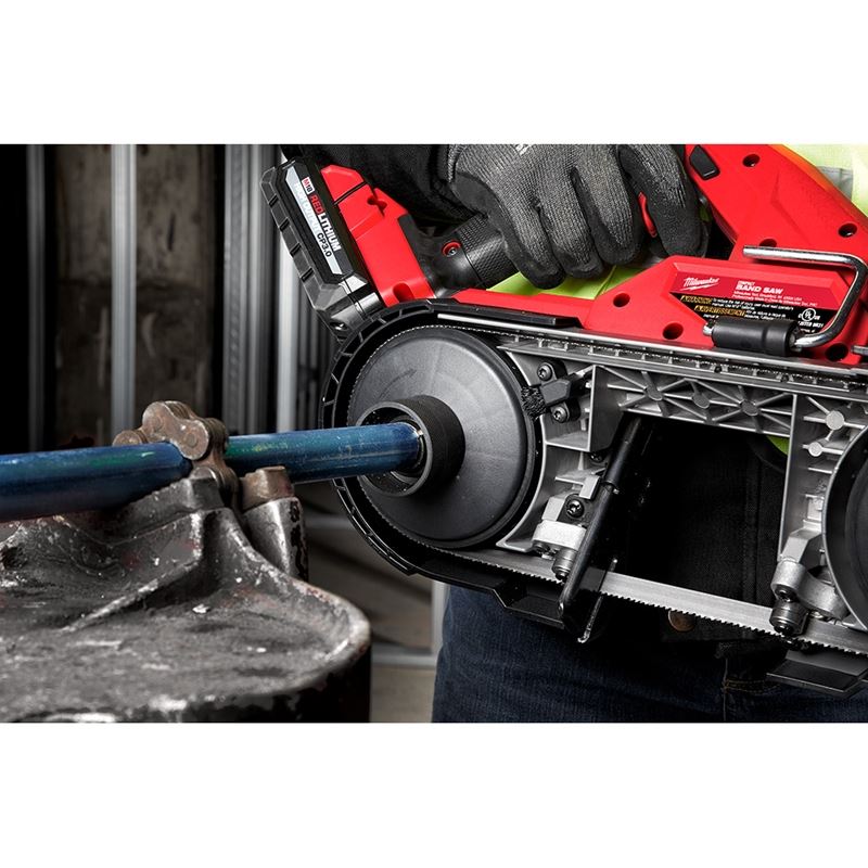 M18 FUEL 18V Lithium-Ion Brushless Cordless Compact Band Saw (Tool Only) - Perfect for Metal Cutting, Plumbing, and Electrical Work