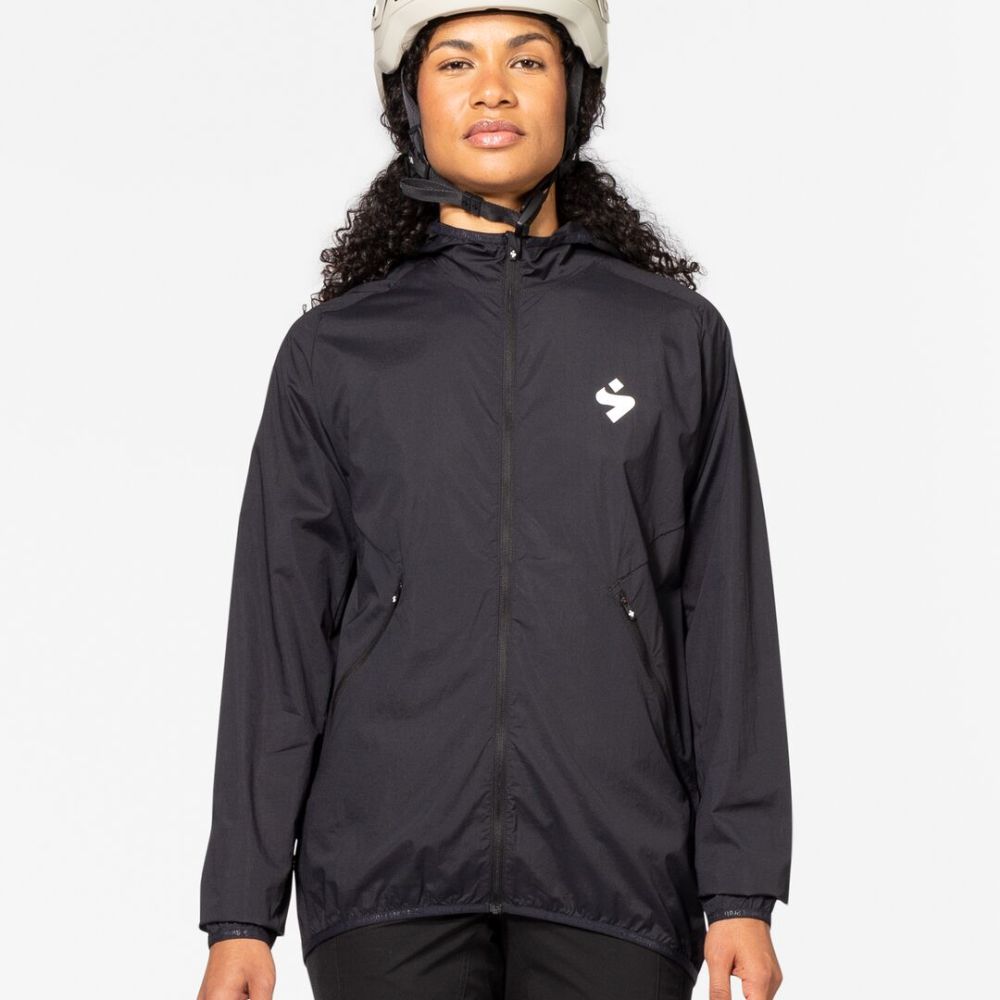 Hunter Hooded Wind Jacket for Men & Women - Waterproof Lightweight Windbreaker with Adjustable Drawstring - Perfect for Hiking, Running & Outdoor Activities (Black)