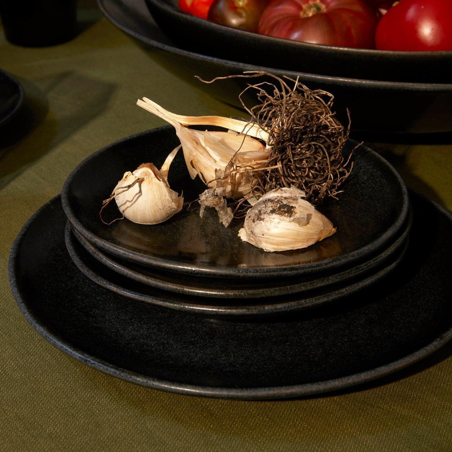 Terra Dessert Plate - Elegant Iron Serving Dish for Cakes, Pastries & Appetizers - Perfect for Dinner Parties, Weddings & Home Decor
