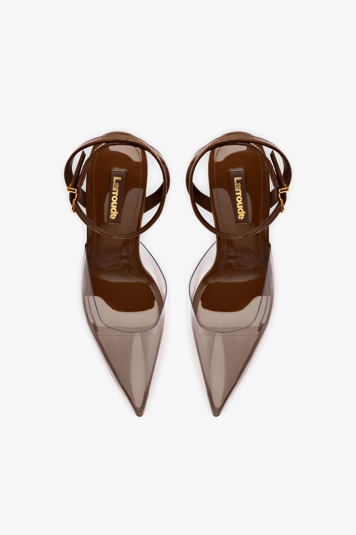 Kim Women's Wedge Pump Shoes in Burnt Umber - Genuine Leather & Vinyl Upper, Comfortable Heels for Work, Office & Casual Outfits