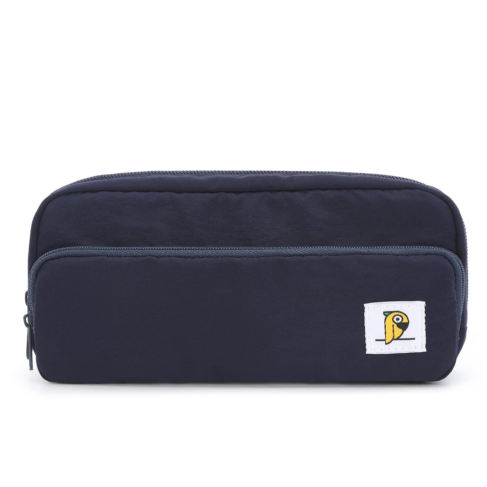 Lightweight Spacious Pencil Case for School Office - Navy Blue Organizer for Students & Professionals