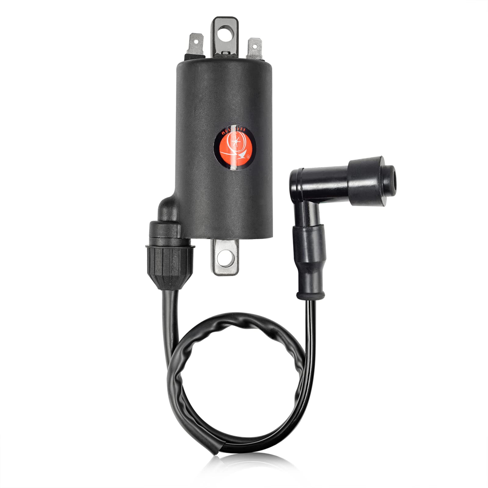 MOTO1988 Ignition Coil & Spark Plug Compatible with Kawasaki Bayou 300 KLF300 C/B/A 1986-2004 (Part# 21121-1049) - High Performance Replacement for Off-Road & ATV Riding