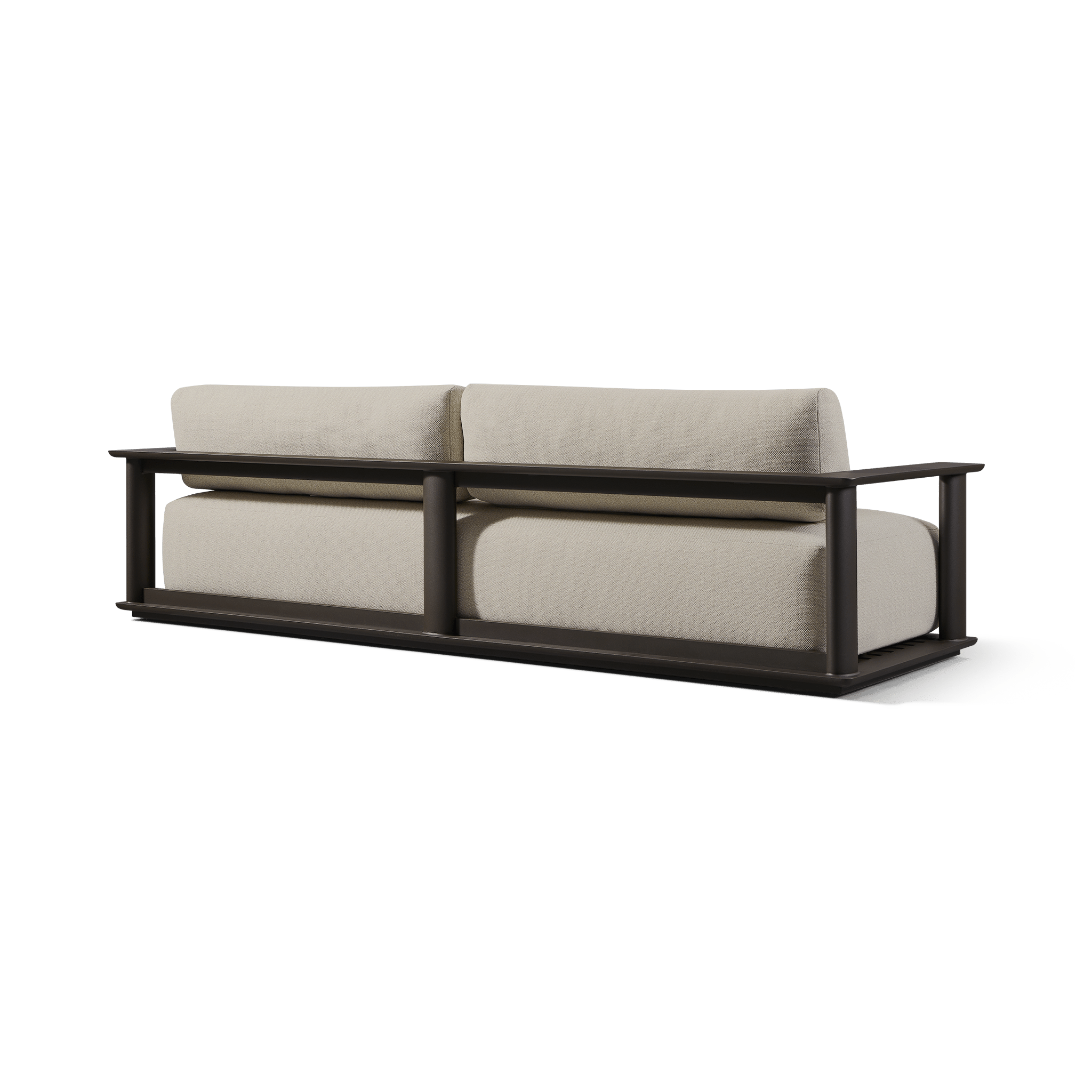 Newport Aluminum Outdoor Sofa Set 108 - Modern Patio Furniture for Garden, Poolside, and Backyard Relaxation