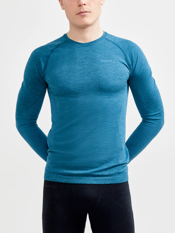 Craft Core Dry Active Comfort Long Sleeve Shirt for Men - Moisture Wicking & Breathable Performance Top for Running, Hiking & Outdoor Activities