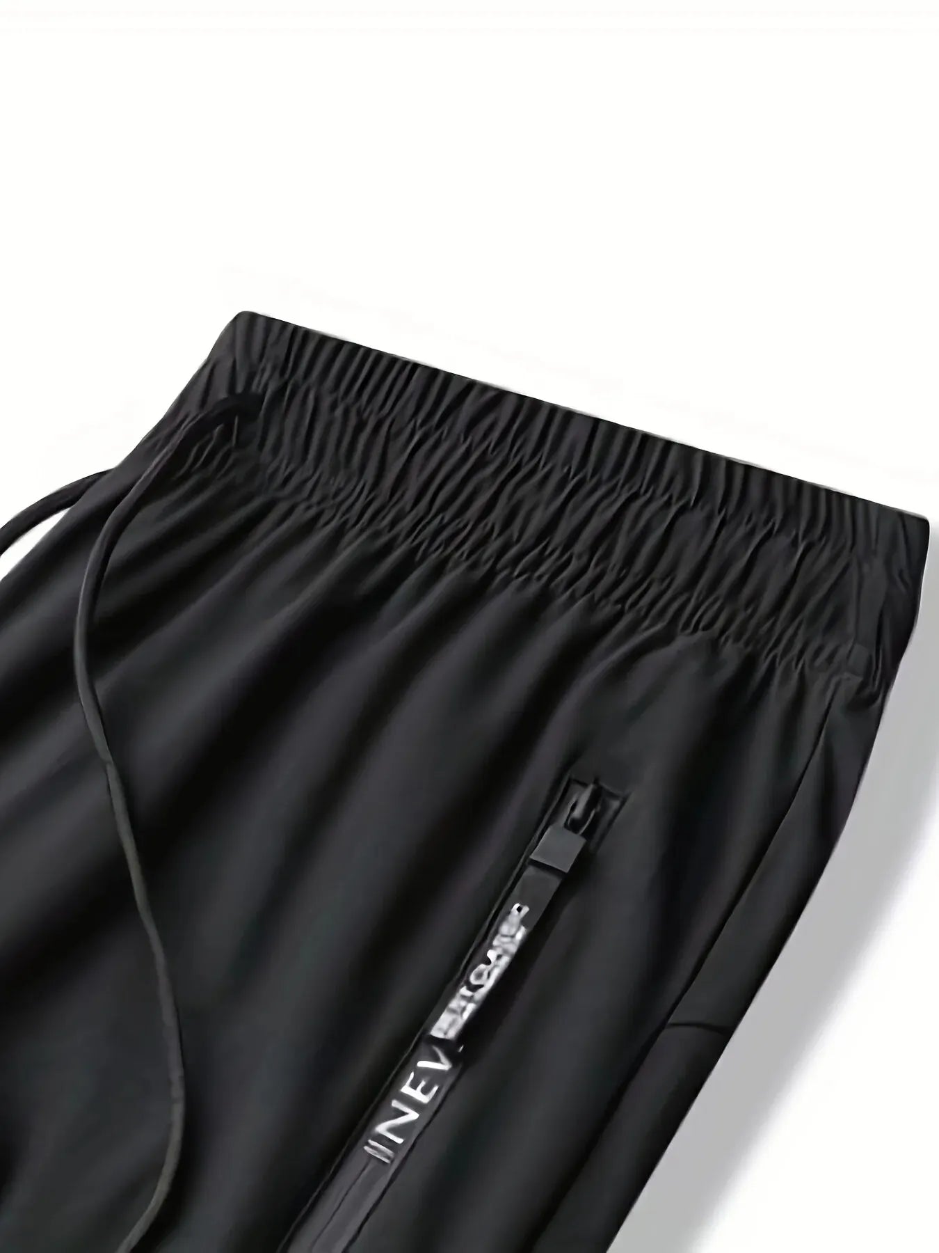 Men's Quick-Drying Breathable Joggers with Waist Drawstring - High Stretch Athletic Pants for Running, Gym Workouts & Casual Wear | Fitness & Lounge Comfort