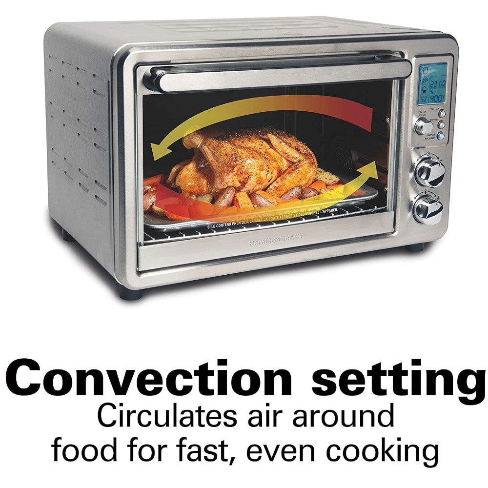 HAMILTON BEACH SureCrisp Digital Air Fryer Toaster Oven 31193C - Perfect for Healthy Cooking, Baking, and Family Meals