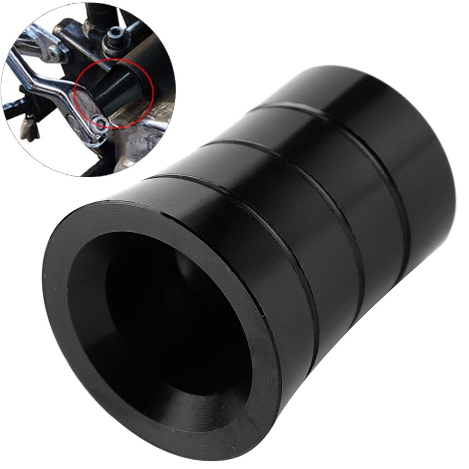 Aluminum Heel Shift Eliminator for CVO Motorcycles - Black Foot Control Cover for Smooth Riding