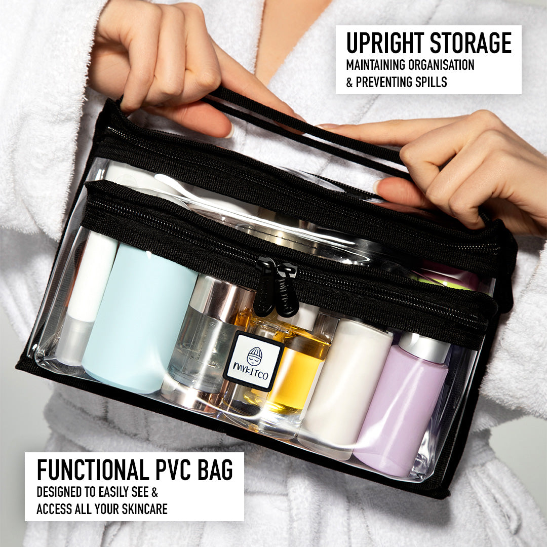 My Skincare Bag - Premium Travel Cosmetic Organizer for Makeup & Toiletries | Perfect for Gym, Travel, and Daily Use