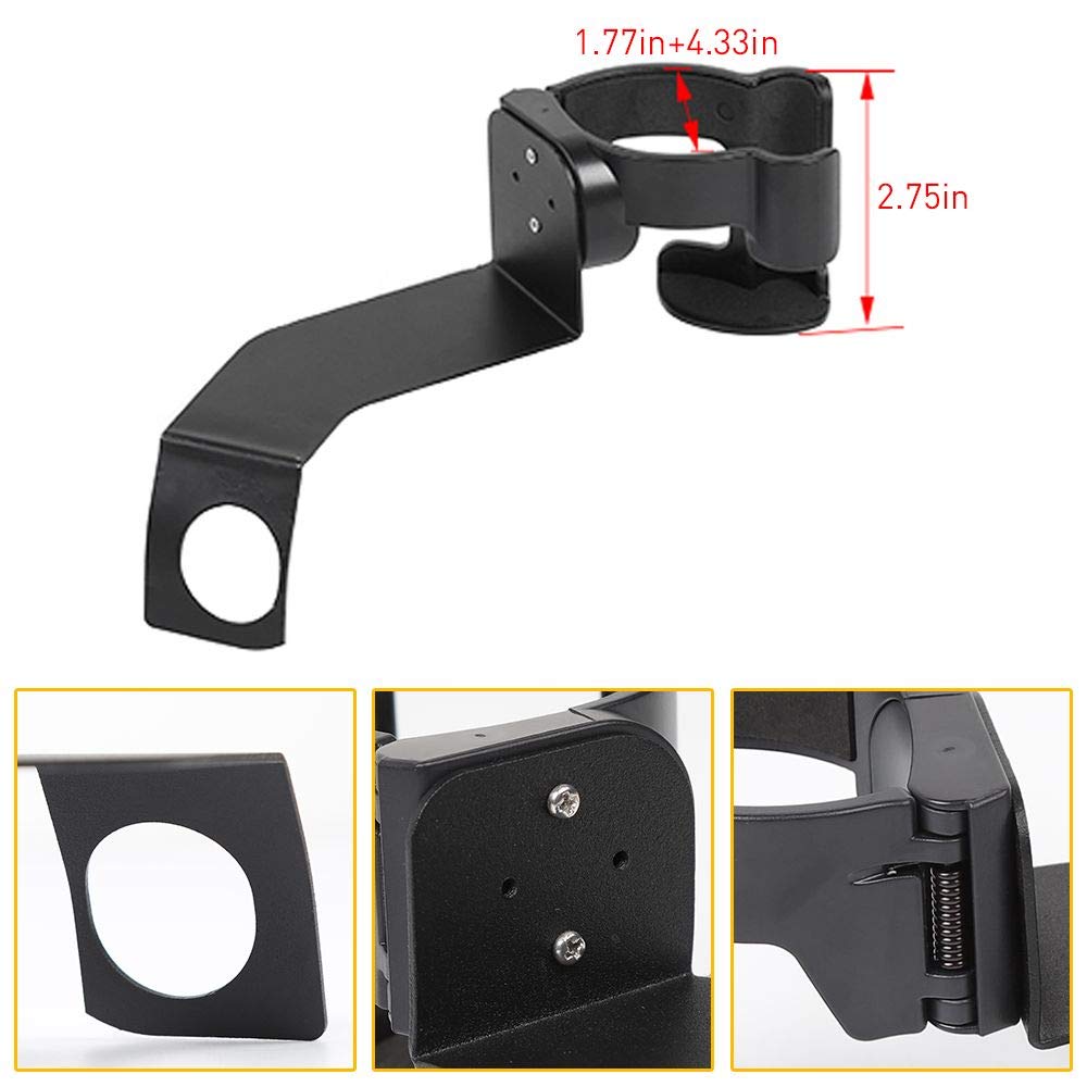 CheroCar Universal Car Phone Holder & Cup Mount Stand - Compatible with Jeep Wrangler JK JKU 2007-2010 | Multi-Function Organizer for Smartphones, Drinks & Small Items | Perfect for Road Trips, Commuting & Off-Road Adventures