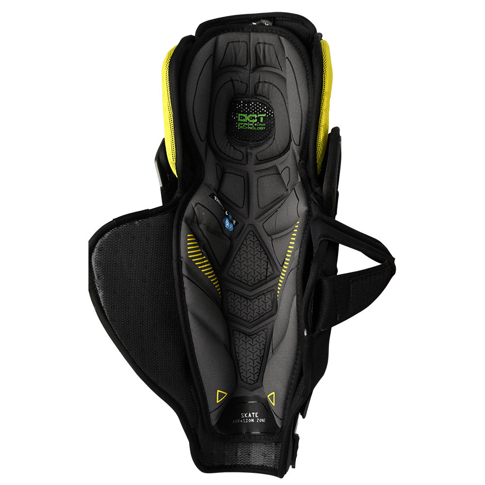 Bauer Supreme Mach Intermediate Ice Hockey Shin Guards - Youth & Adult Protective Gear for Hockey Players - Perfect for Training, Games & Competitive Play