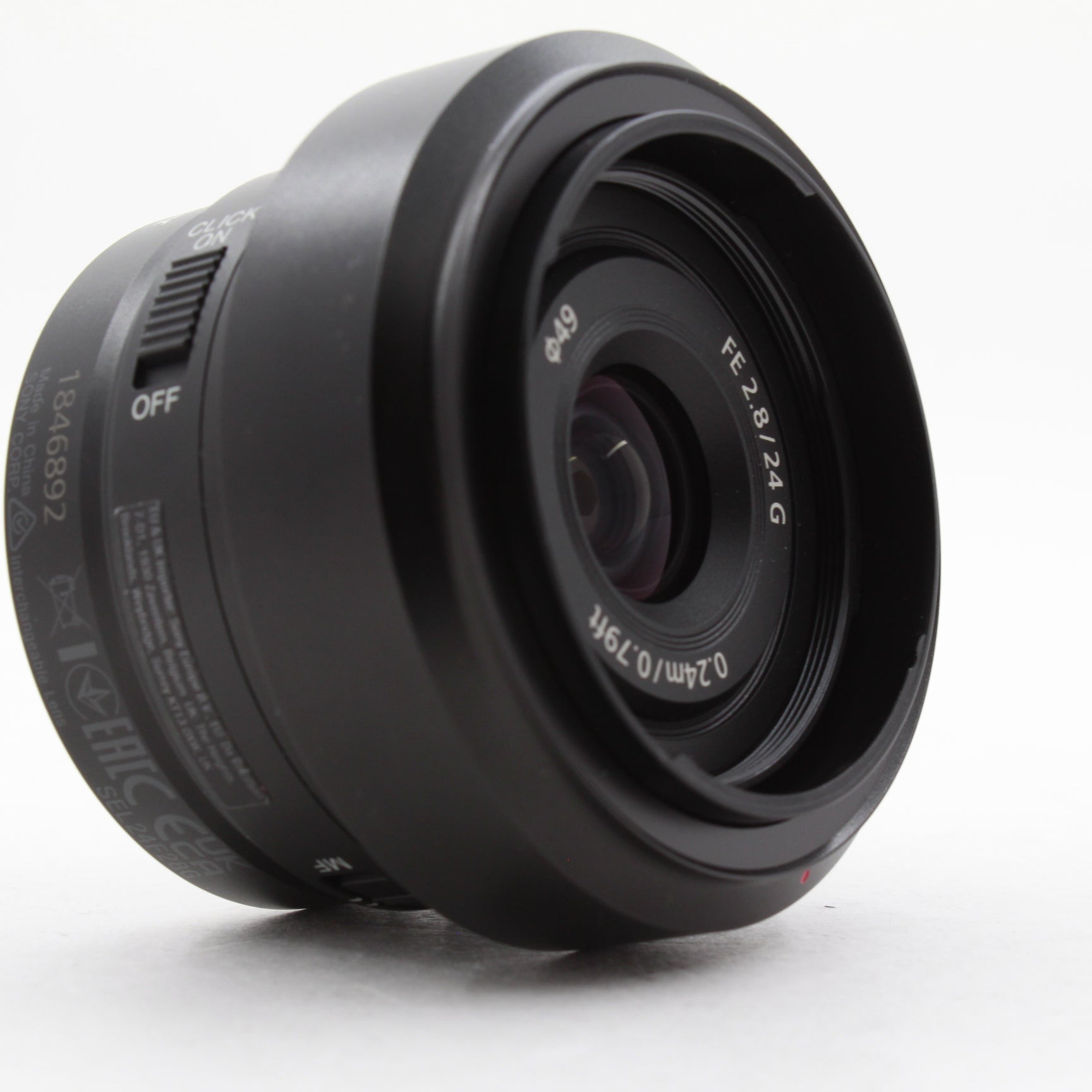Used Sony FE 24mm f/2.8 G Lens with Box - Compact Prime Lens for Sony E-Mount Cameras - Perfect for Travel, Street & Low-Light Photography