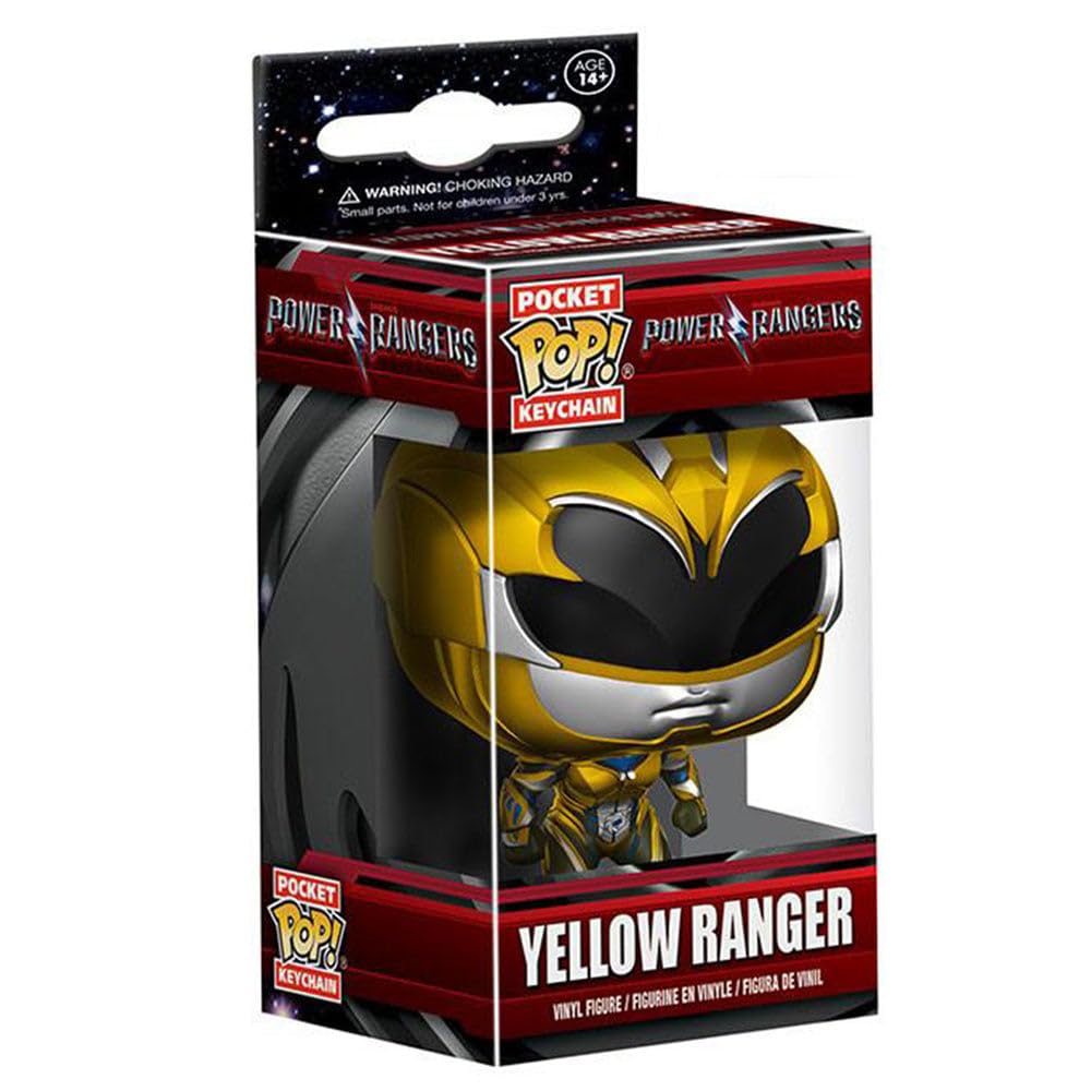 Funko Pop Keychain - Power Rangers Yellow Ranger Collectible Toy Figure - Perfect for Backpacks, Keychains & Gifts for Fans