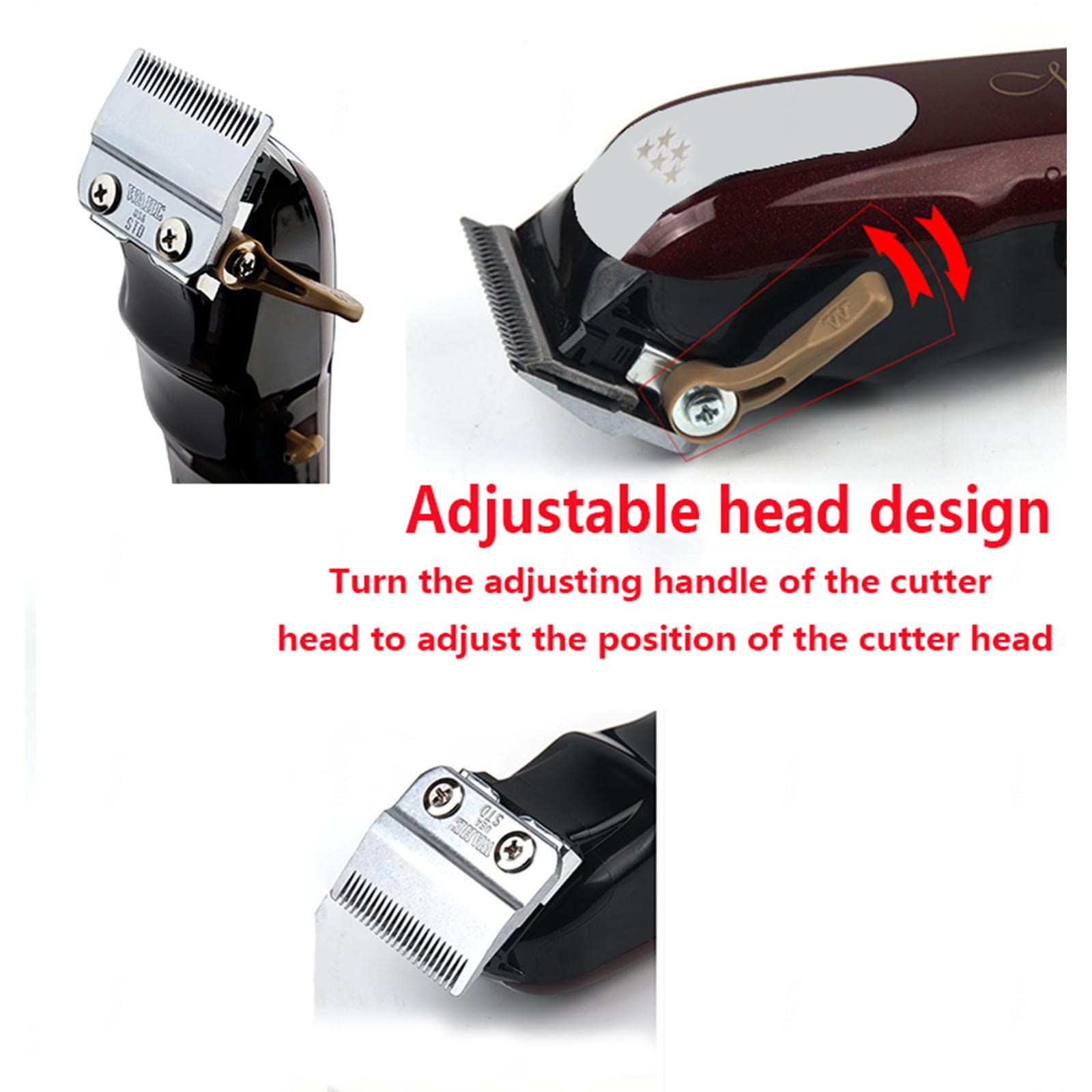 Professional Cordless Hair Clippers for Men - Rechargeable Hair Trimmer with 100+ Minutes Runtime, Barber Scissors & Grooming Kit for Home Haircuts, Beard Trimming & Personal Styling (Ideal for DIY Haircuts, Travel & Professional Use)