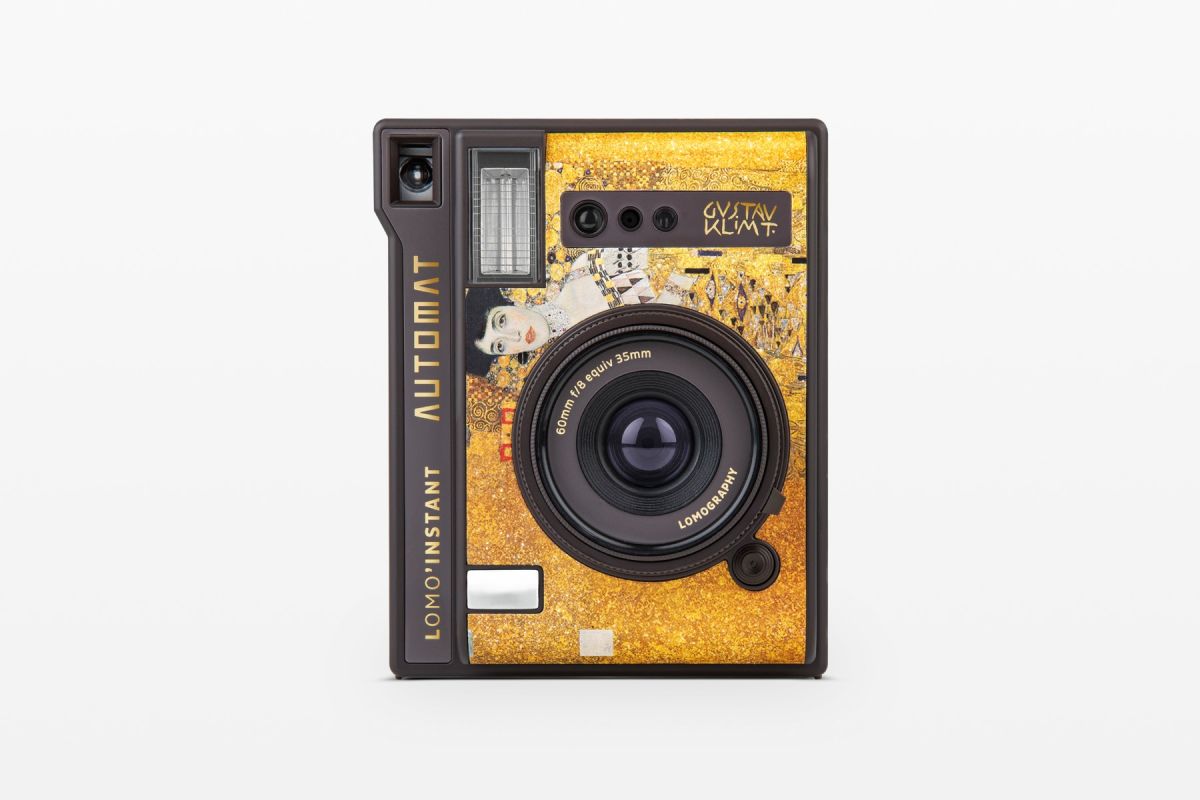 Lomography Lomo’Instant Automat Camera with Lenses - Klimt Gold Leaf Edition | Instant Film Camera for Travel, Parties & Creative Photography