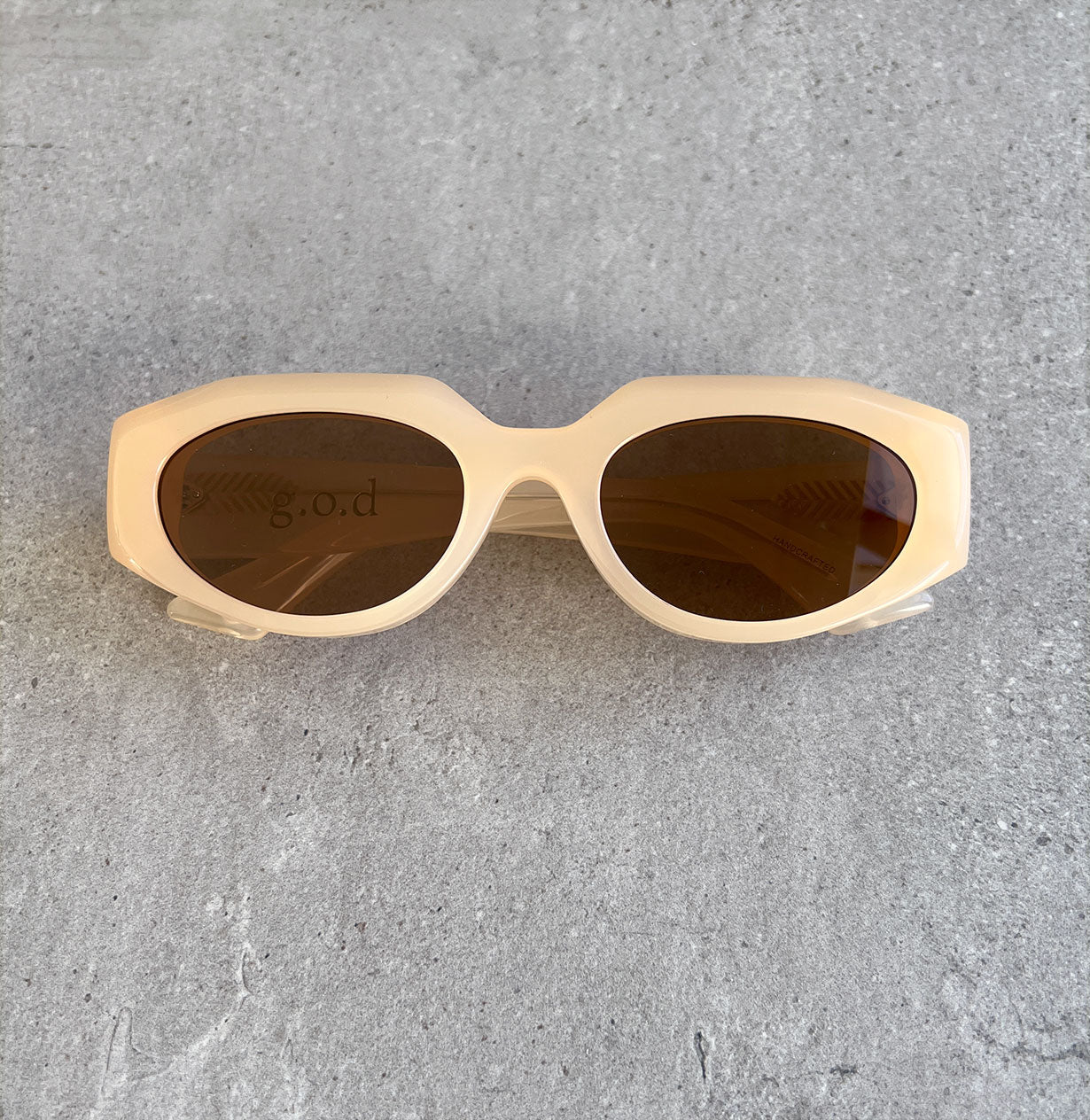 GOD TWENTY SEVEN Polarized Sunglasses for Women & Men - Milk Ivory Frame with UV Protection - Perfect for Driving, Beach & Outdoor Activities