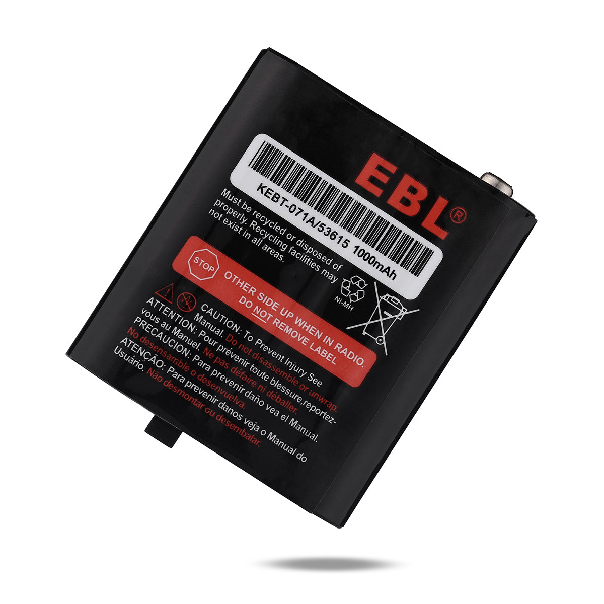 EBL KEBT 071A 53615 Rechargeable Battery 3.6V 1000mAh for Two Way Radio - Long Lasting Power for Walkie Talkies, Business Communication & Outdoor Adventures