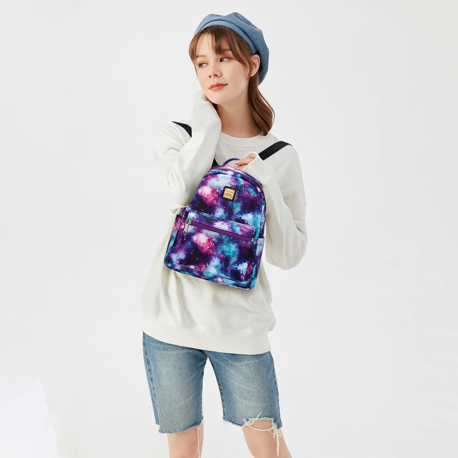 Cusangel Mini Backpack for Girls - 10L Cute Small Backpack with Multiple Pockets, Fashion Travel Backpack for Women & Teens, Lightweight Shoulder Bag for School, Shopping, and Outdoor Adventures
