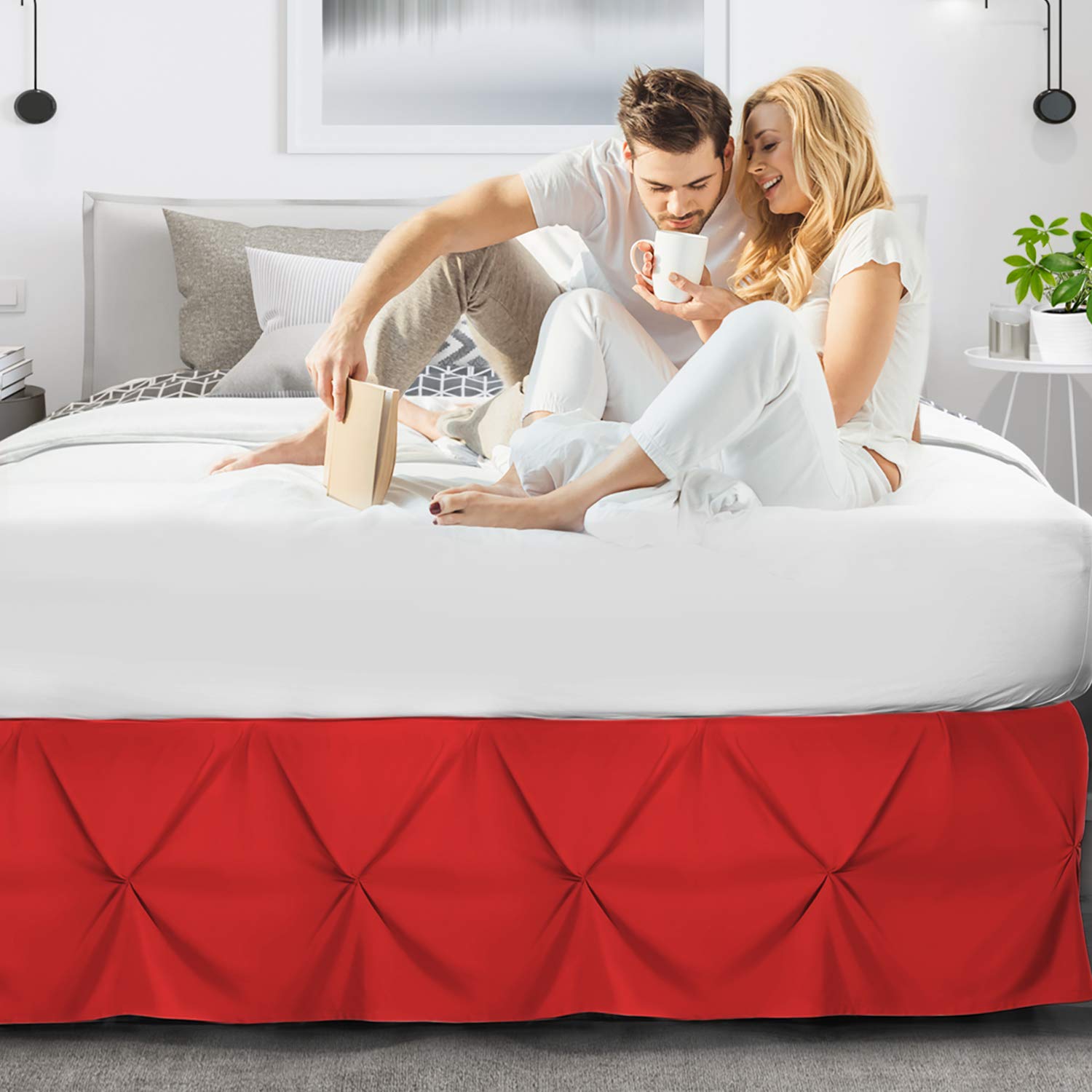 Premium Microfiber King Size Bed Skirt - 14