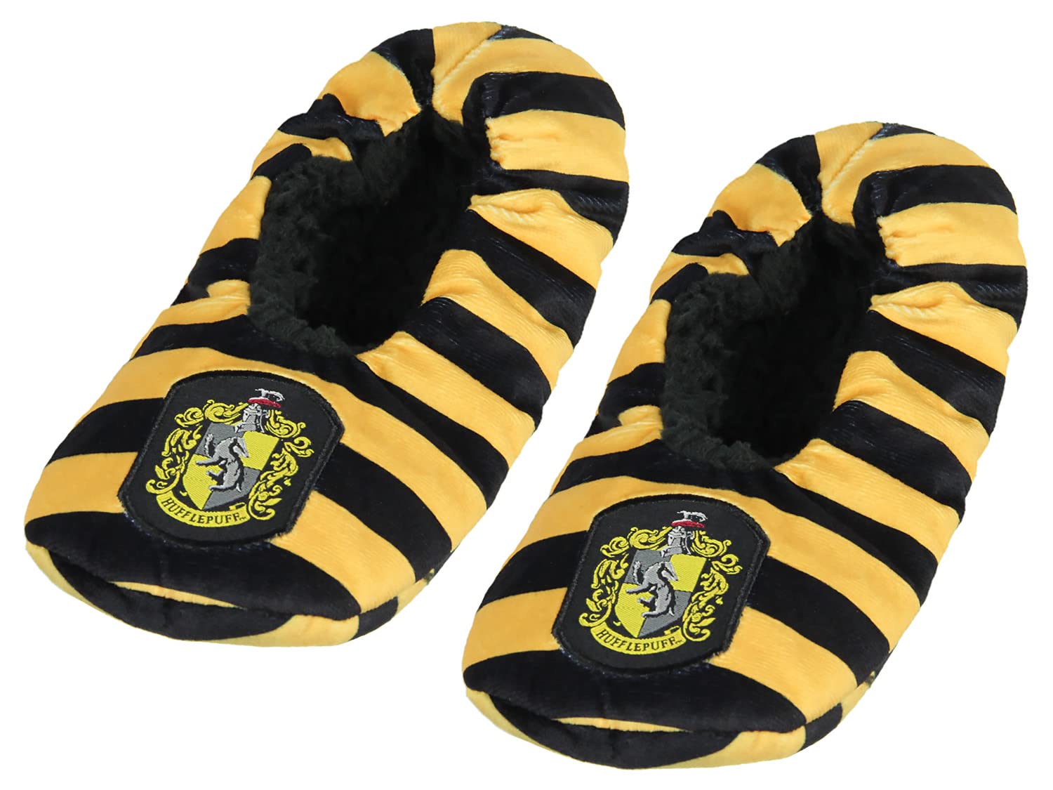Harry Potter House Crest Slippers with Non-Slip Sole - Gryffindor, Hufflepuff, Ravenclaw & Slytherin - Cozy Slipper Socks for Women & Men - Perfect for Movie Nights & Hogwarts Themed Parties