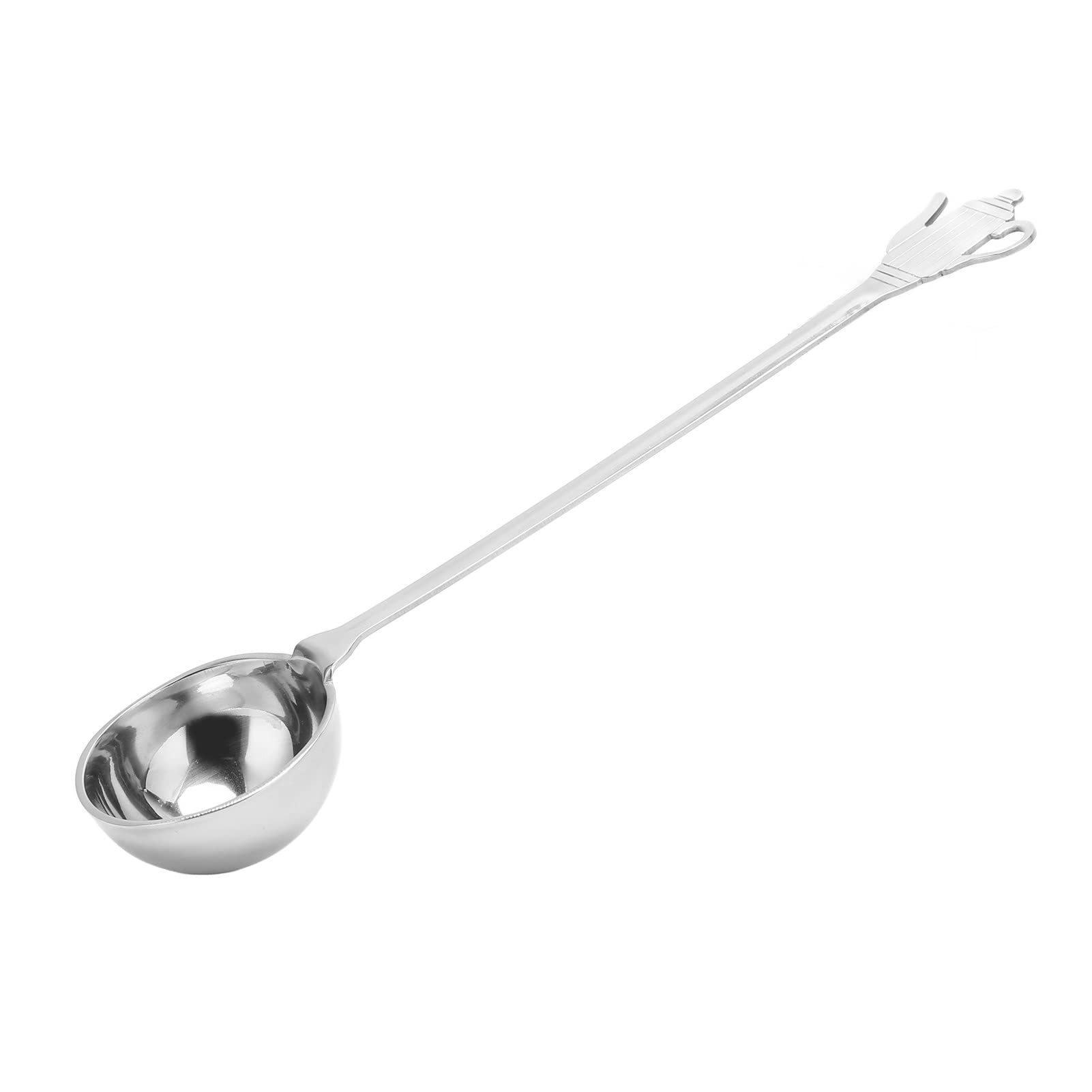 Premium Stainless Steel Coffee Scoop with Long Handle - High Polish, Dishwasher Safe Measuring Spoon for Coffee, Baking Powder & Spices - Perfect for Home Baristas, Coffee Shops & Baking Enthusiasts