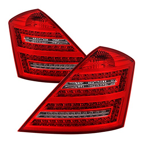 Mercedes Benz S Class W221 2007-2009 Euro LED Style Rear Brake Tail Lights - Perfect for Night Driving & Enhanced Safety