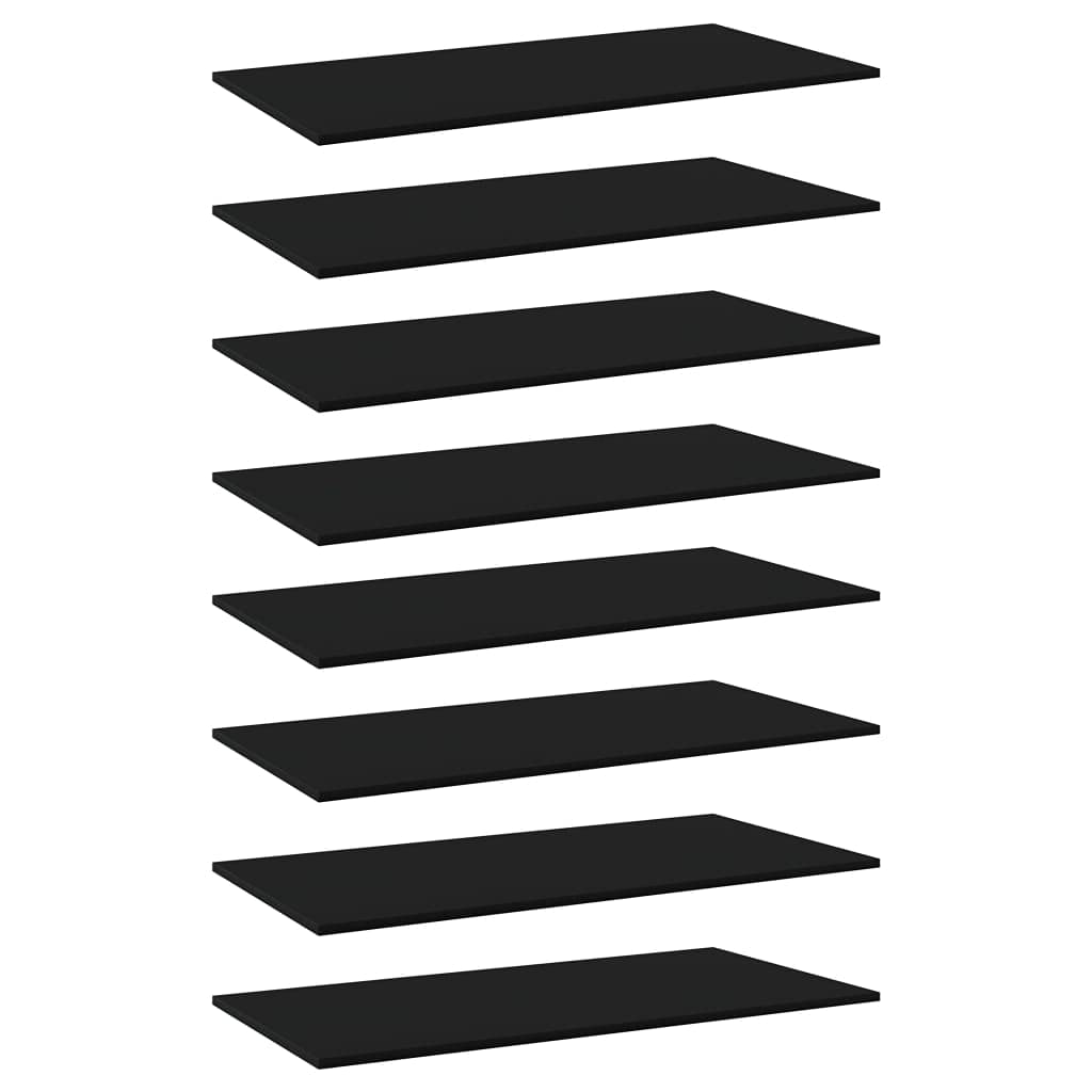 CHARMMA 8-Pack Black Bookshelf Boards - 31.5