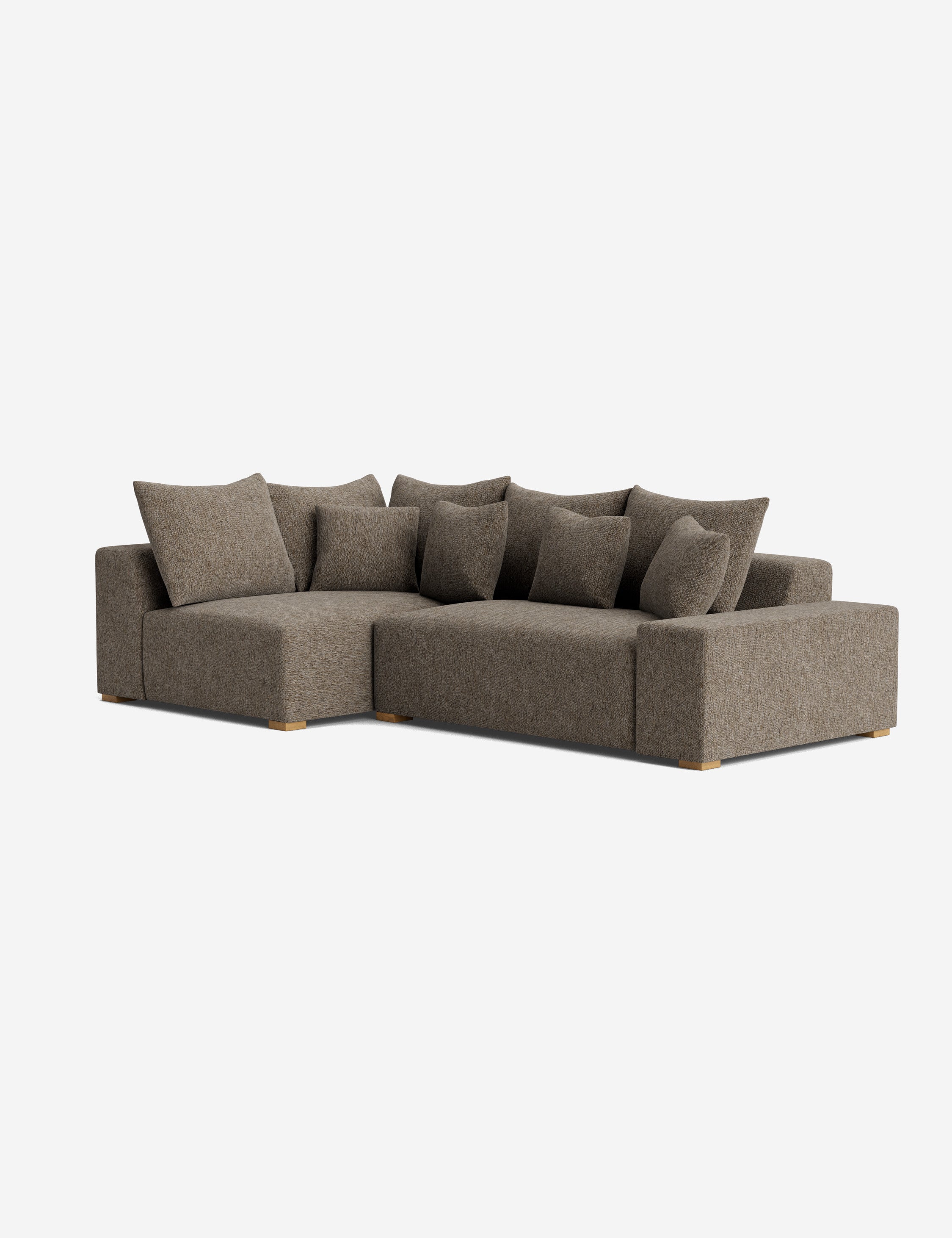 Stylish Clayton Sectional Sofa - Modern L-Shaped Couch for Living Room, Home Theater & Lounge Areas | Comfortable Fabric Upholstery & Spacious Seating