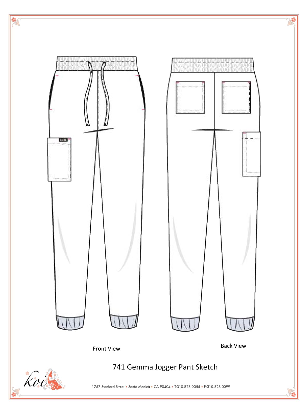 KOI Basics Women's 741 Gemma Jogger Pants - Comfortable High Waisted Yoga Lounge Pants for Running, Workout & Casual Wear
