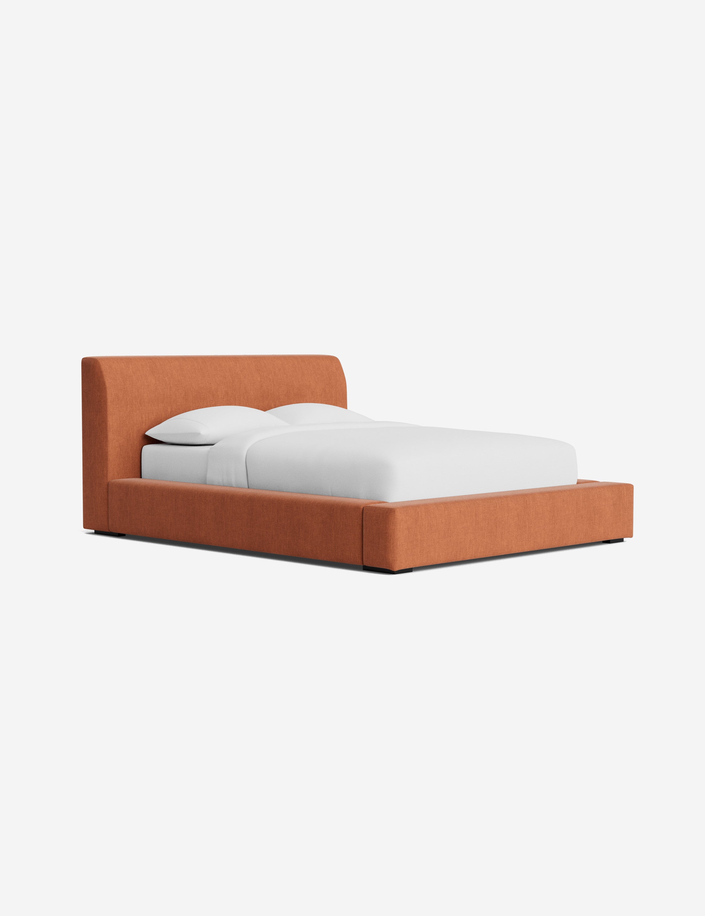 Clayton Platform Bed Frame - Queen Size, Modern Minimalist Wooden Bed with Sturdy Slat Support - Perfect for Bedroom, Guest Room, or Studio Apartment