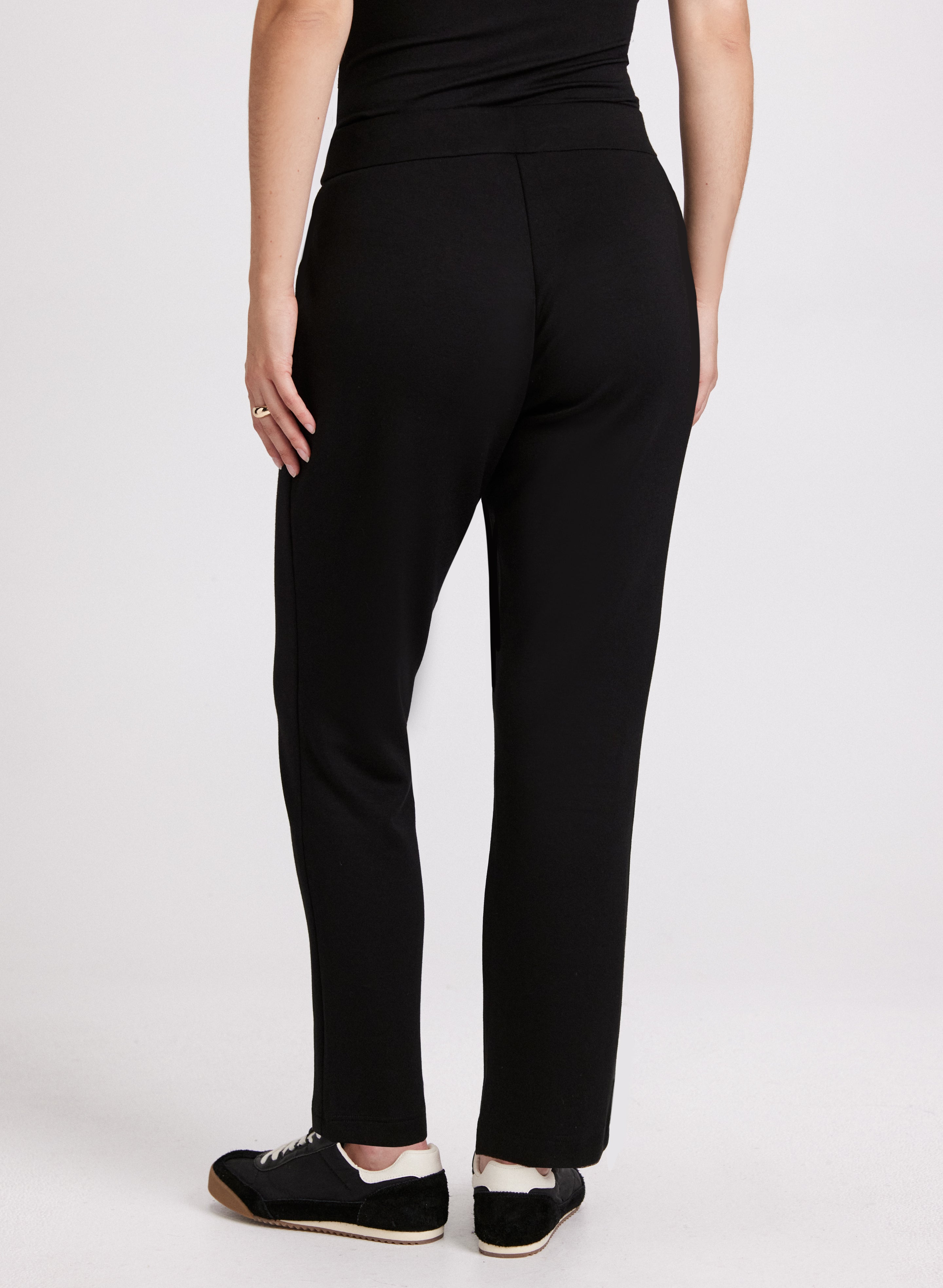 Comfortable Drawstring Waist Pull On Pants for Women & Men - Stretchy Casual Lounge Pants for Yoga, Home, Travel & Relaxation