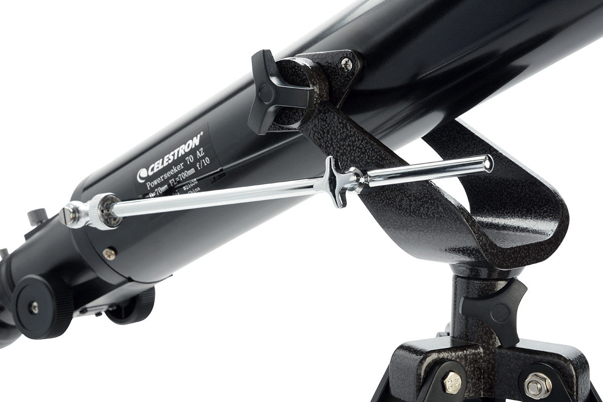 PowerSeeker 70AZ Telescope - 70mm Aperture Refractor Telescope for Beginners & Adults with Adjustable Tripod - Perfect for Stargazing, Moon Observation & Astronomy Learning