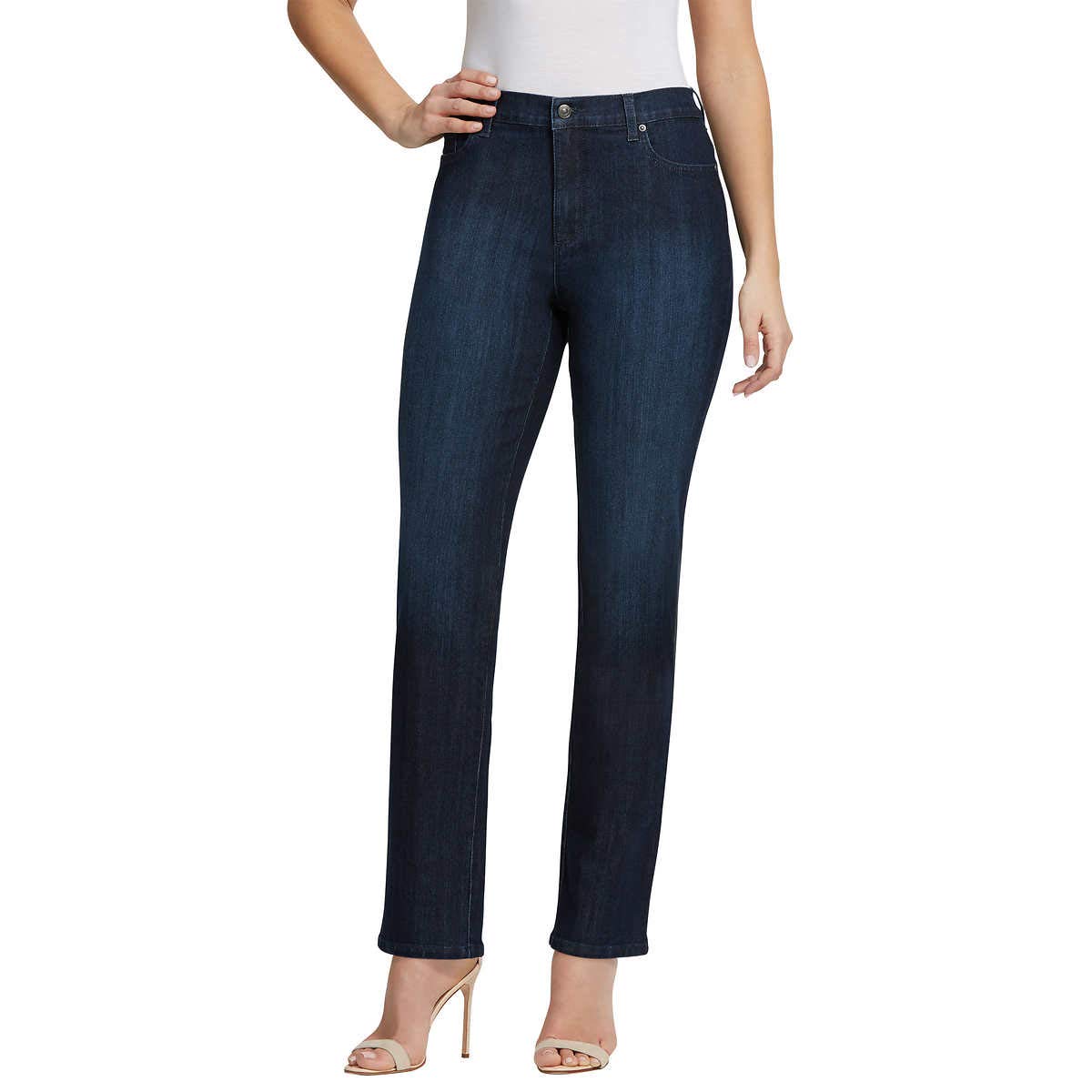 Gloria Vanderbilt Women's Amanda Stretch Denim Jeans - Portland Wash Size 18 Plus | Comfortable Plus Size Jeans for Casual Wear & Everyday Outfits