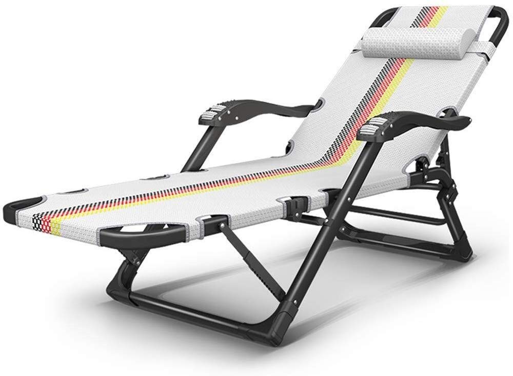 Portable Zero Gravity Lounge Chair - Foldable Outdoor Recliner with Pillow for Patio, Poolside & Beach | 250lbs Capacity Sun Tanning Chaise Lounge | Perfect for Backyard, Camping & Relaxation
