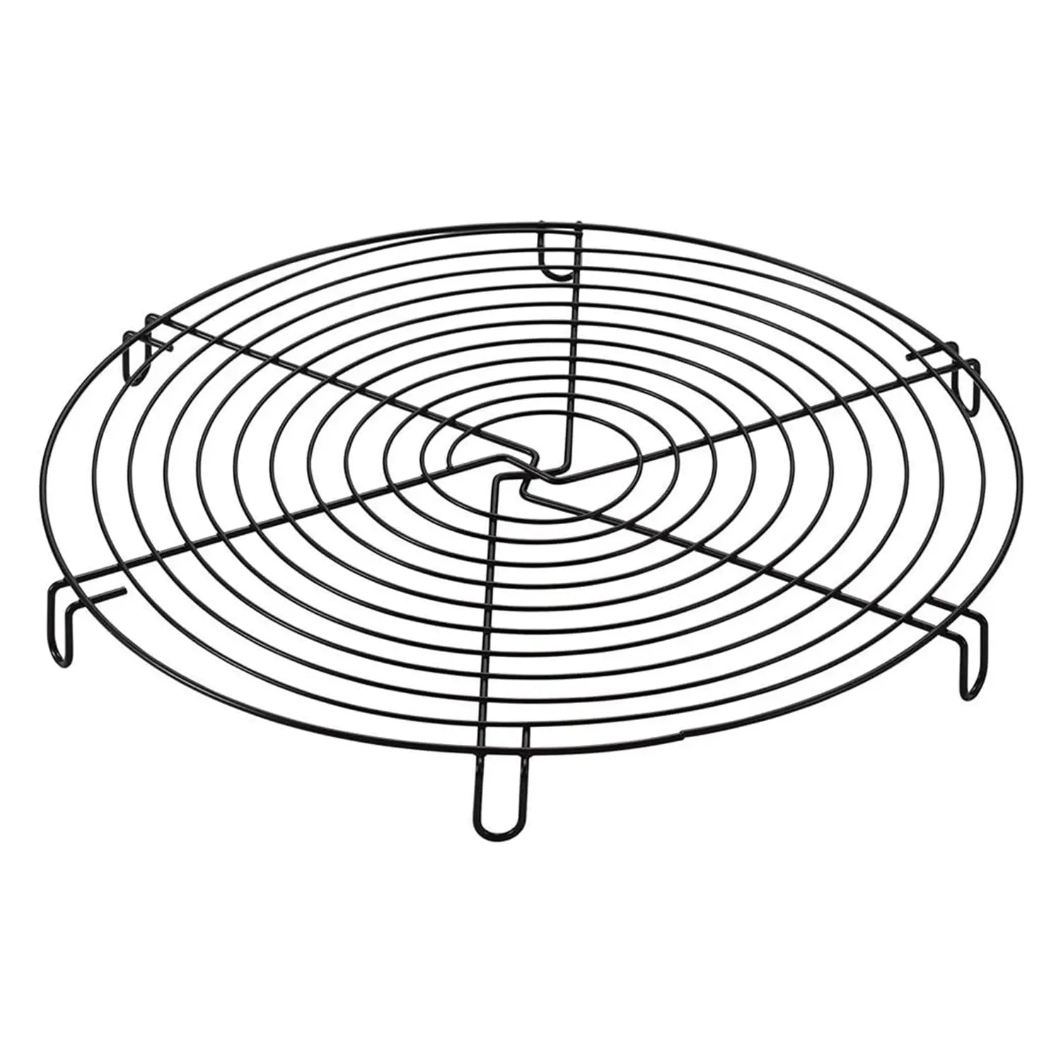 Kai House Select 12-Inch Round Iron Cake Cooling Rack with Non-Slip Feet - Perfect for Baking, Pastry Cooling & Cookie Drying - Ideal for Home Bakers & Professional Kitchens