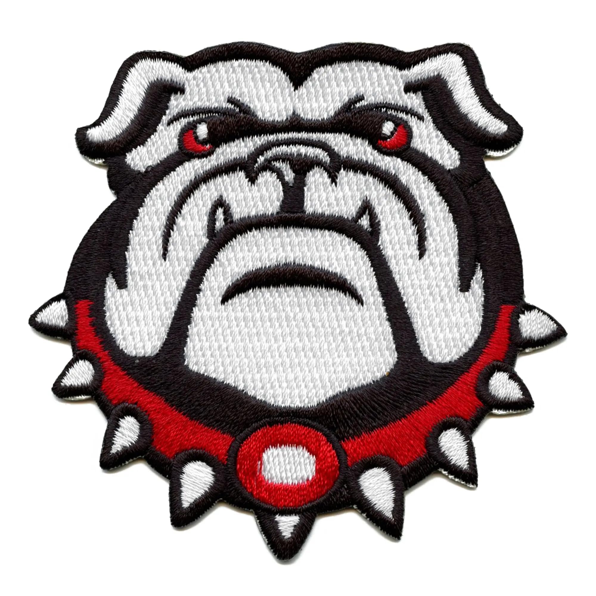 French Bulldog Embroidered Iron-On Patch - Team Mascot for Jackets, Hats & Bags | Durable Applique for DIY Crafts & Clothing Customization