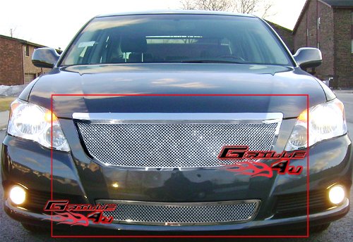 APS Compatible with Toyota Avalon 2008-2009 Main Upper Lower Bumper Stainless Steel Chrome Mesh Front Grill Grille Insert Combo T76635T - Upgrade Your Car's Style for Daily Driving & Car Shows