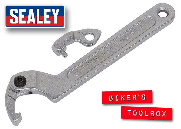 Sealey 3-Piece Hook & Pin Wrench Set (19-51mm) - Professional Automotive Tool Kit for Mechanical Repairs & Maintenance